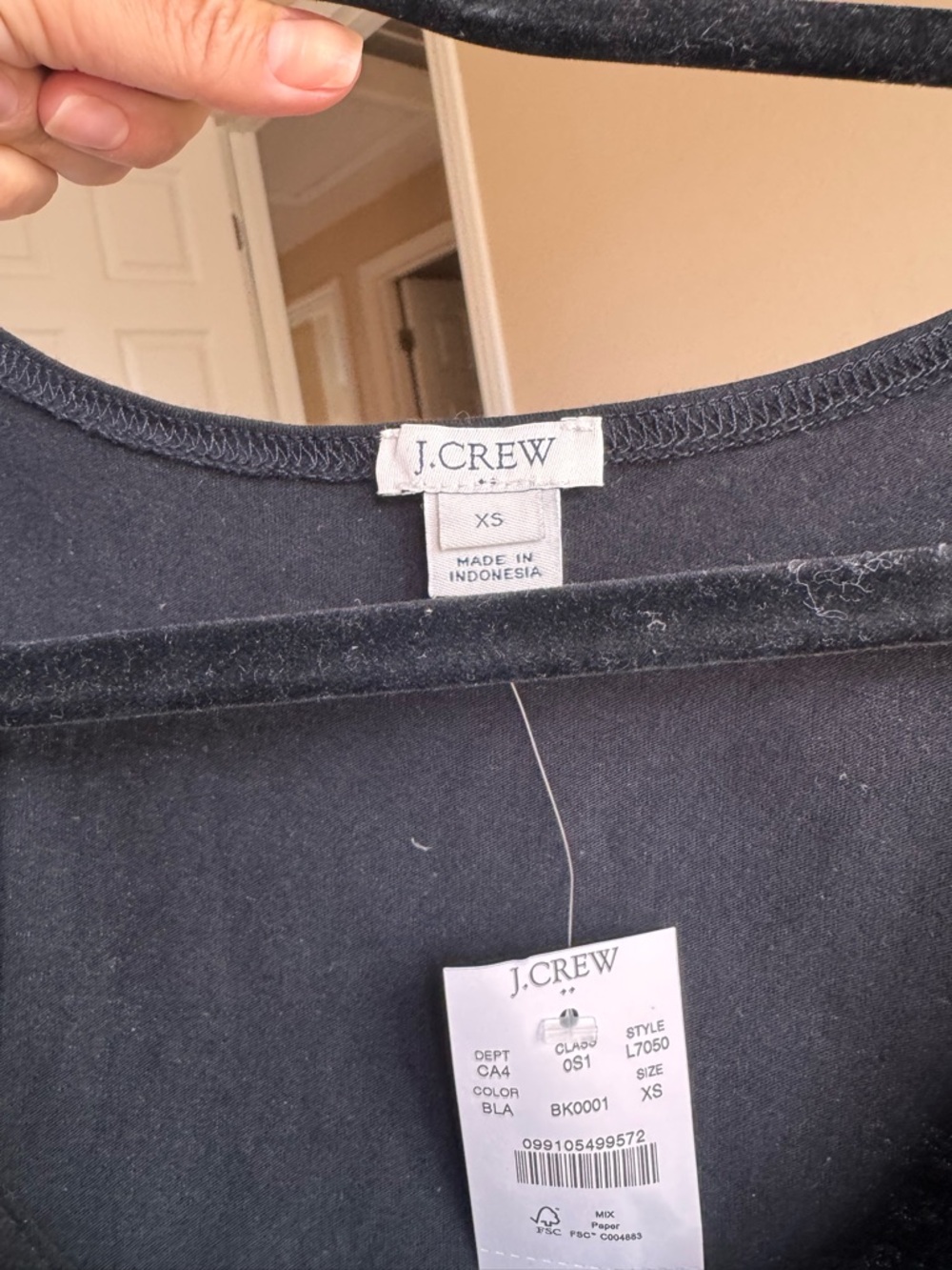 J. Crew Black Sleeveless Tie-Waist Mini Dress - Picture 7 of 7